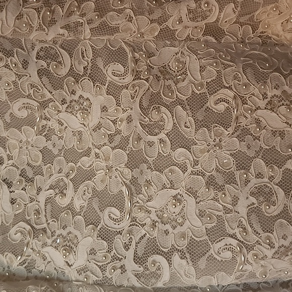 Int. Ladies Garment Workers Union Vtg. Victorian Wedding gown sold as is - Picture 4 of 10